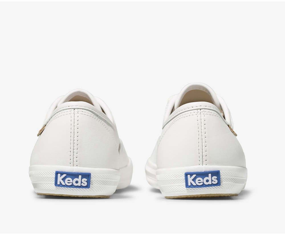 Keds Womens Sneakers White - Champion Luxe Leather - 098KYDUNR